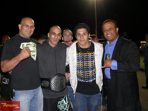 Coach Frank Aguirre, Light Wt Champion Saad, Richard Steele, and me